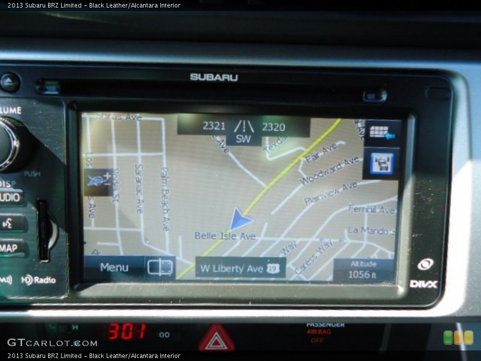 Black Leather/Alcantara Interior Navigation for the 2013 Subaru BRZ Limited #70700810