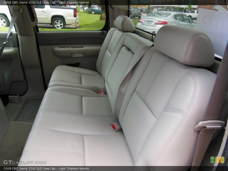 Light Titanium Interior Rear Seat for the 2008 GMC Sierra 1500 SLE Crew Cab #70701247