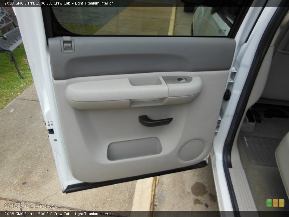 Light Titanium Interior Door Panel for the 2008 GMC Sierra 1500 SLE Crew Cab #70701254