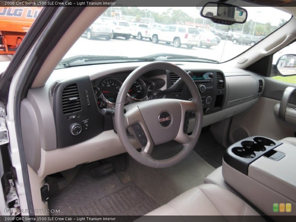Light Titanium Interior Photo for the 2008 GMC Sierra 1500 SLE Crew Cab #70701264