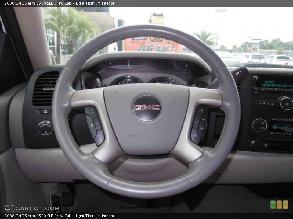 Light Titanium Interior Steering Wheel for the 2008 GMC Sierra 1500 SLE Crew Cab #70701283