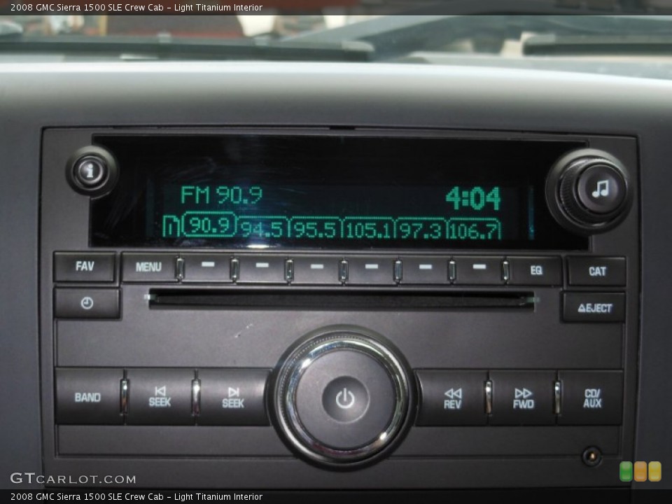 Light Titanium Interior Audio System for the 2008 GMC Sierra 1500 SLE Crew Cab #70701314