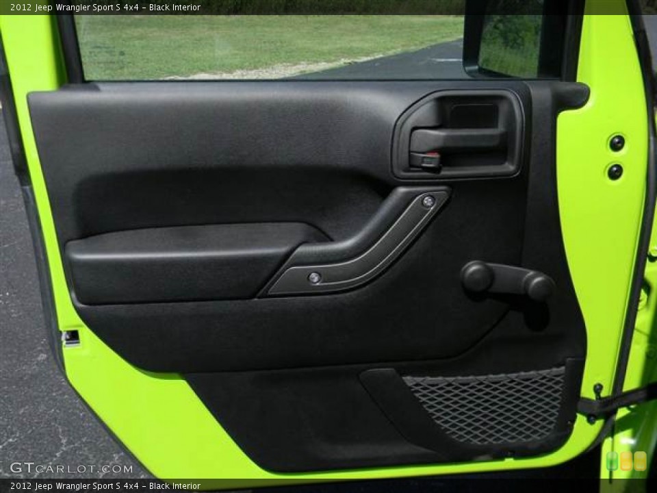 Black Interior Door Panel for the 2012 Jeep Wrangler Sport S 4x4 #70705859