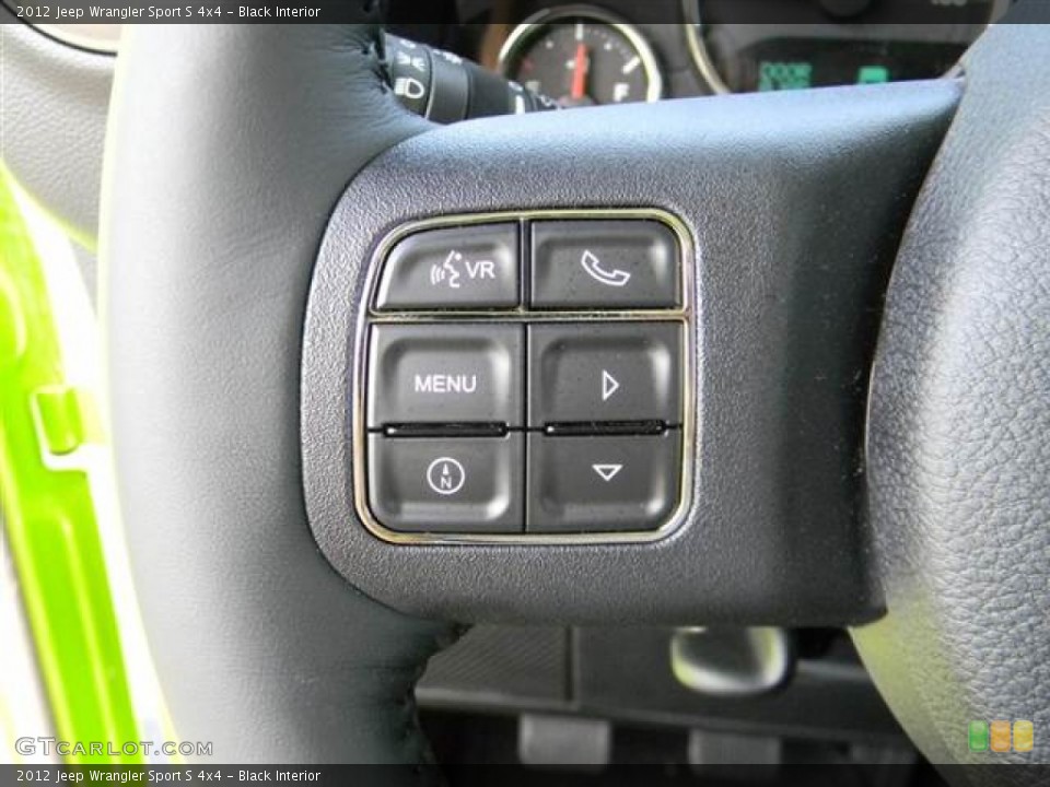 Black Interior Controls for the 2012 Jeep Wrangler Sport S 4x4 #70705946