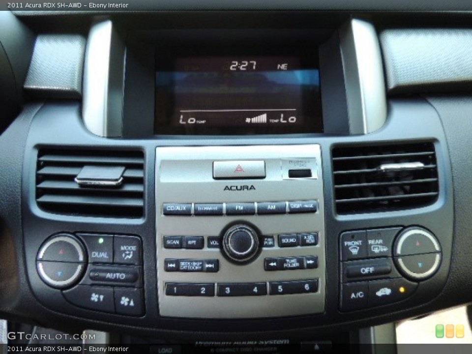 Ebony Interior Controls for the 2011 Acura RDX SH-AWD #70706924