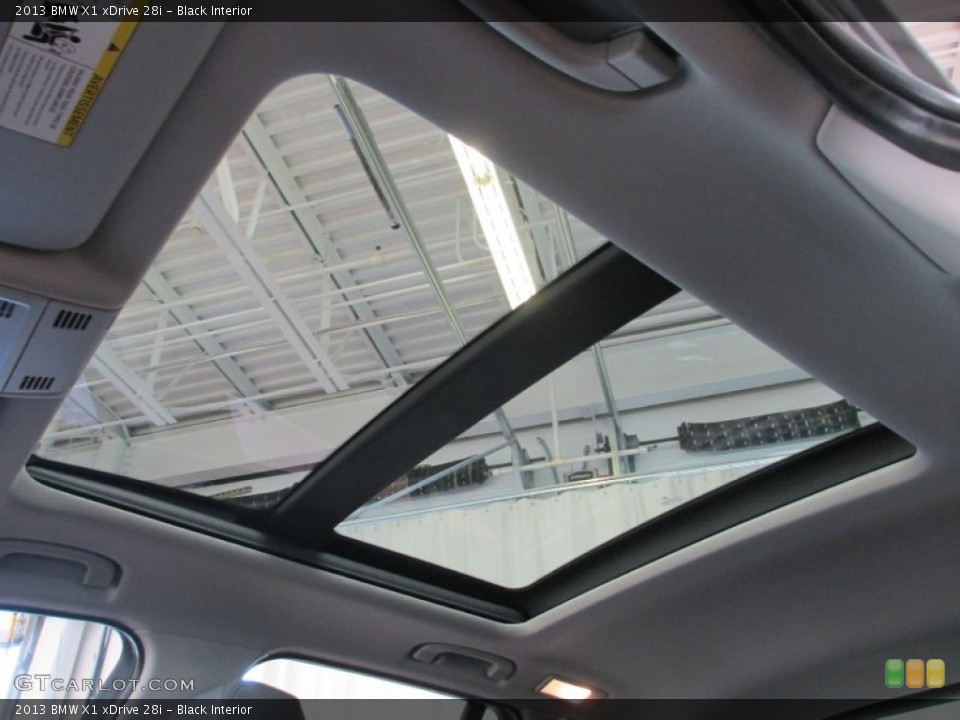 Black Interior Sunroof for the 2013 BMW X1 xDrive 28i #70712816