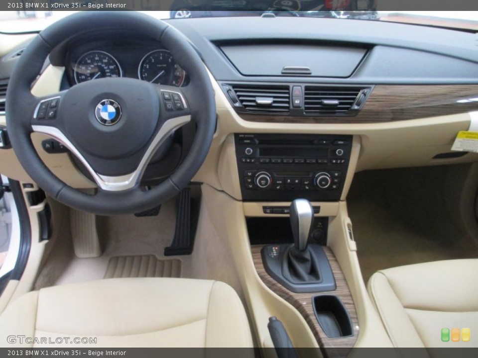 Beige Interior Dashboard for the 2013 BMW X1 xDrive 35i #70713227