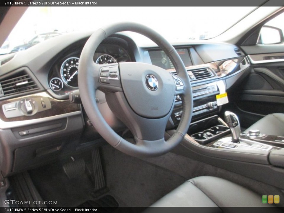 Black Interior Photo for the 2013 BMW 5 Series 528i xDrive Sedan #70713374
