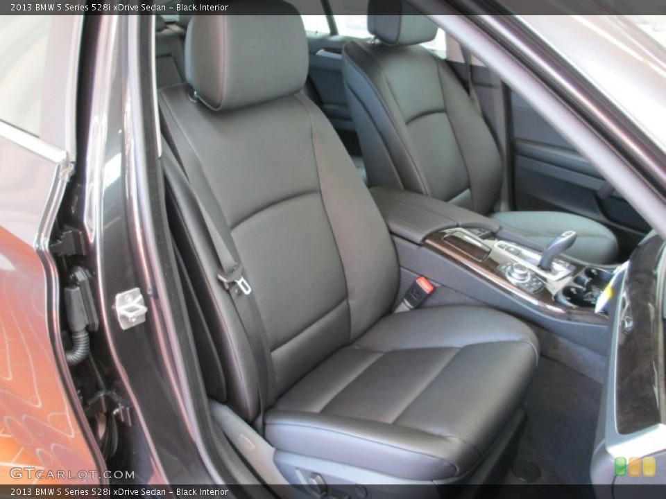 Black Interior Front Seat for the 2013 BMW 5 Series 528i xDrive Sedan #70713398