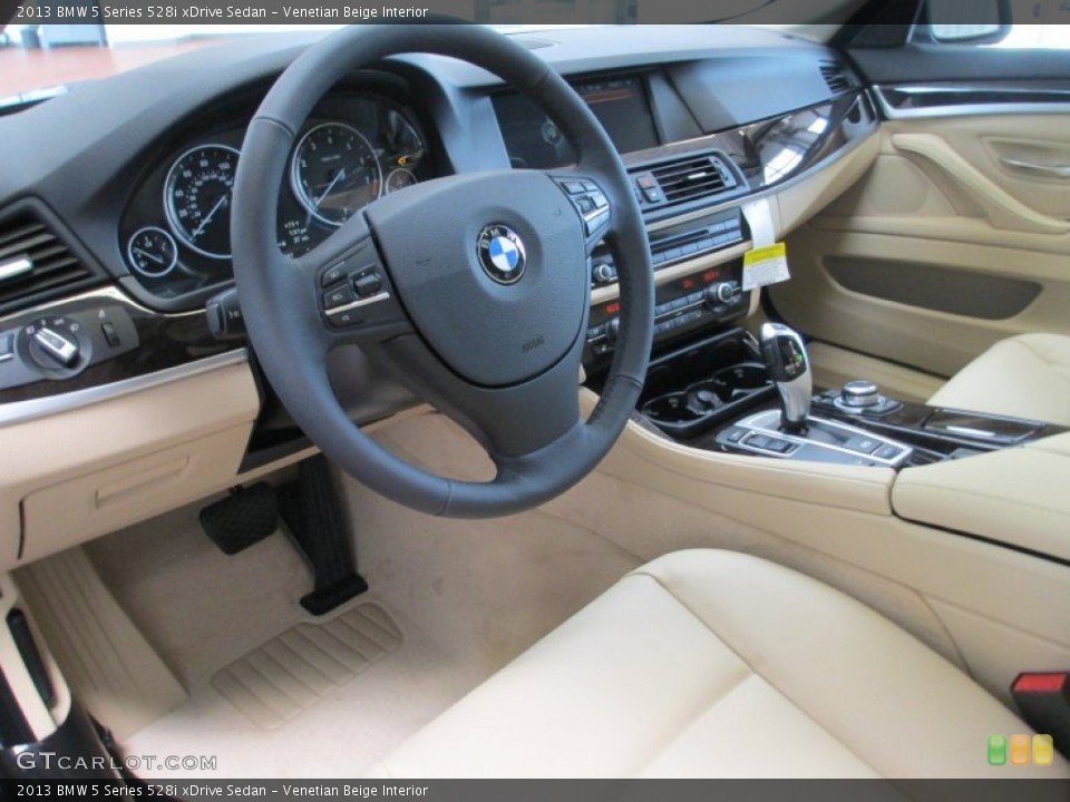 Venetian Beige Interior Prime Interior for the 2013 BMW 5 Series 528i xDrive Sedan #70713677