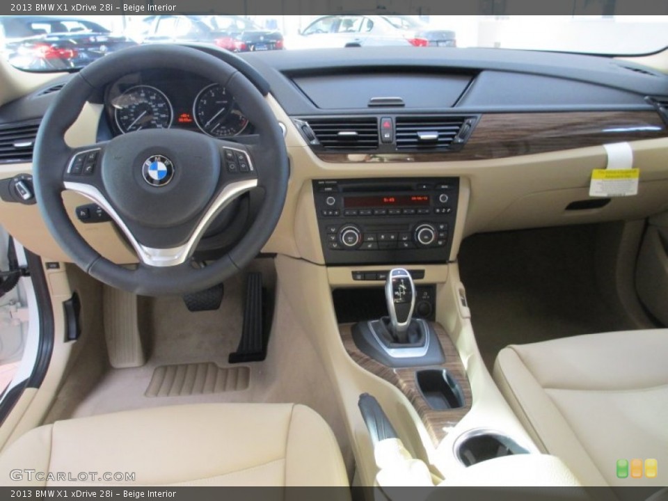 Beige Interior Dashboard for the 2013 BMW X1 xDrive 28i #70714253