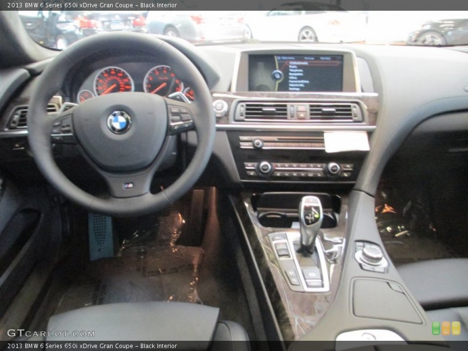 Black Interior Dashboard for the 2013 BMW 6 Series 650i xDrive Gran Coupe #70714402