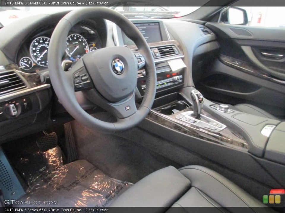 Black Interior Dashboard for the 2013 BMW 6 Series 650i xDrive Gran Coupe #70714409