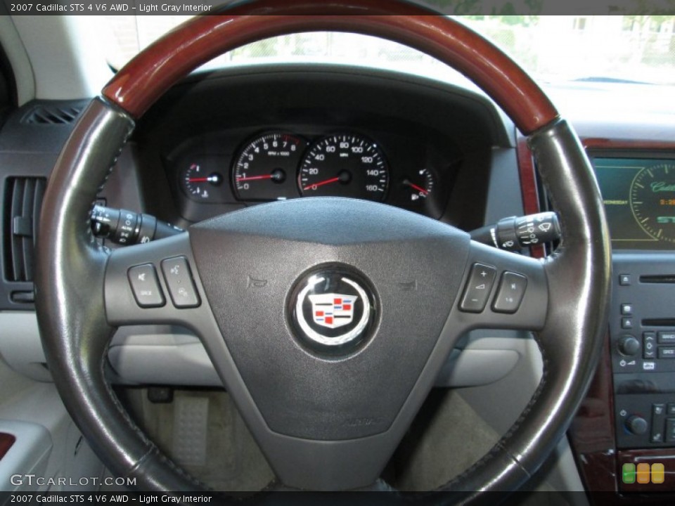 Light Gray Interior Steering Wheel for the 2007 Cadillac STS 4 V6 AWD #70714412