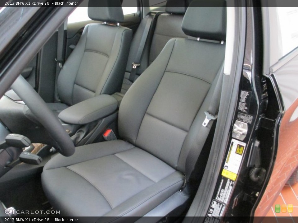 Black Interior Front Seat for the 2013 BMW X1 xDrive 28i #70714559