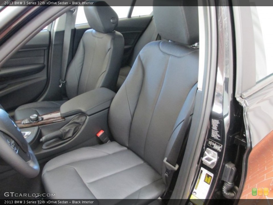 Black Interior Front Seat for the 2013 BMW 3 Series 328i xDrive Sedan #70715006