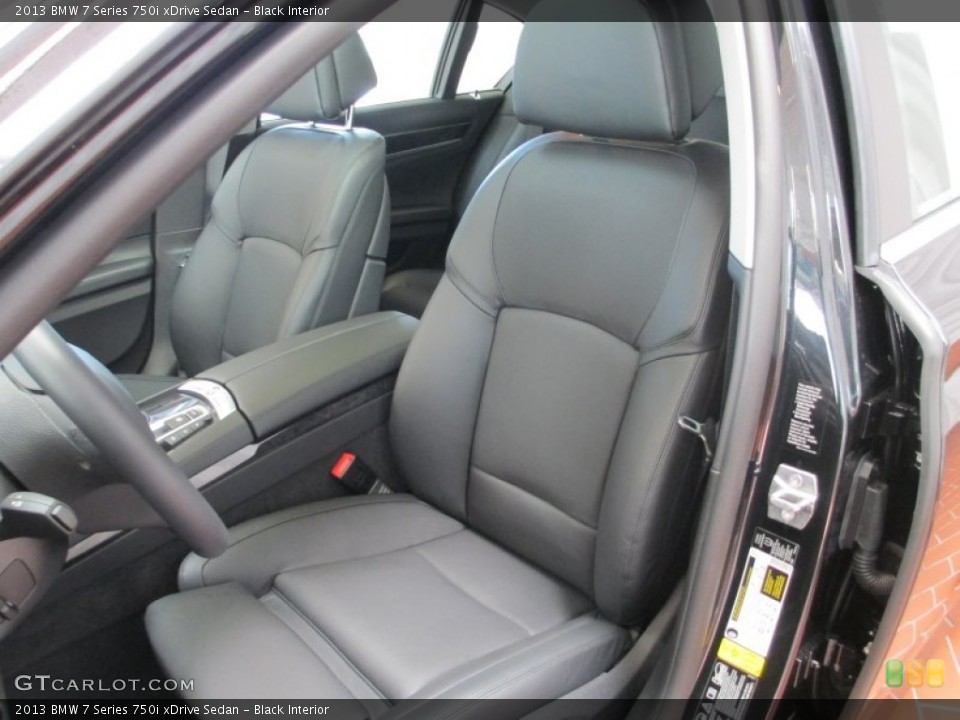 Black Interior Front Seat for the 2013 BMW 7 Series 750i xDrive Sedan #70715300