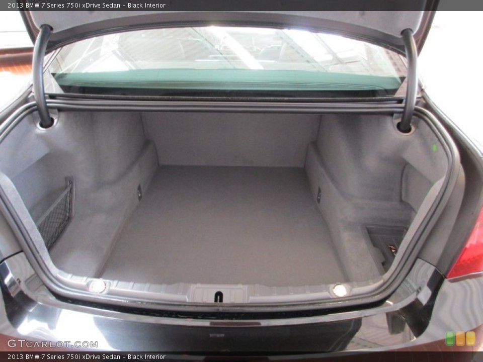 Black Interior Trunk for the 2013 BMW 7 Series 750i xDrive Sedan #70715337