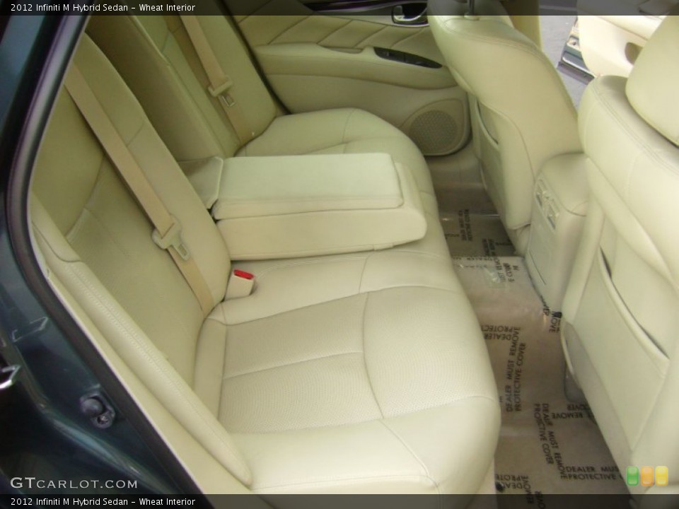 Wheat Interior Rear Seat for the 2012 Infiniti M Hybrid Sedan #70717226