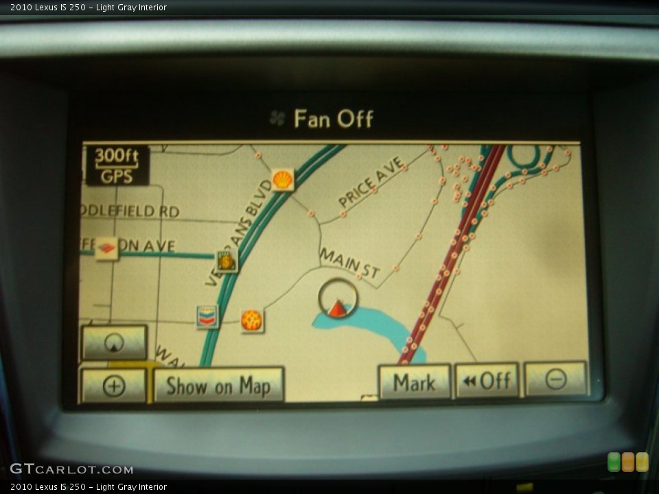 Light Gray Interior Navigation for the 2010 Lexus IS 250 #70717564