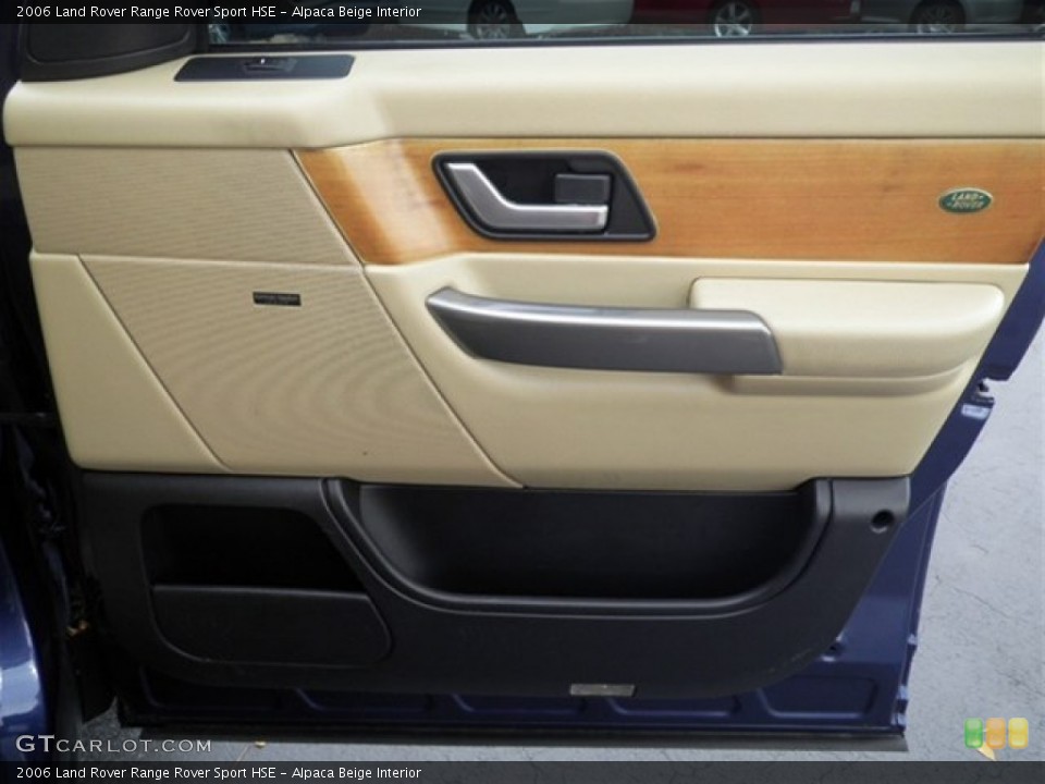 Alpaca Beige Interior Door Panel for the 2006 Land Rover Range Rover Sport HSE #70717976