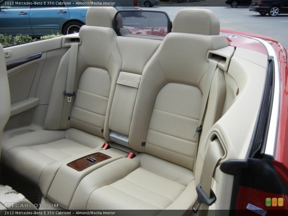 Almond/Mocha Interior Rear Seat for the 2013 Mercedes-Benz E 350 Cabriolet #70718039