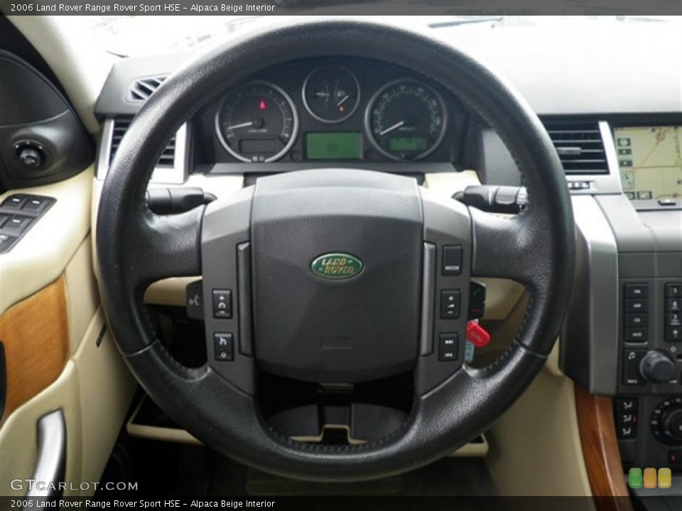 Alpaca Beige Interior Steering Wheel for the 2006 Land Rover Range Rover Sport HSE #70718081