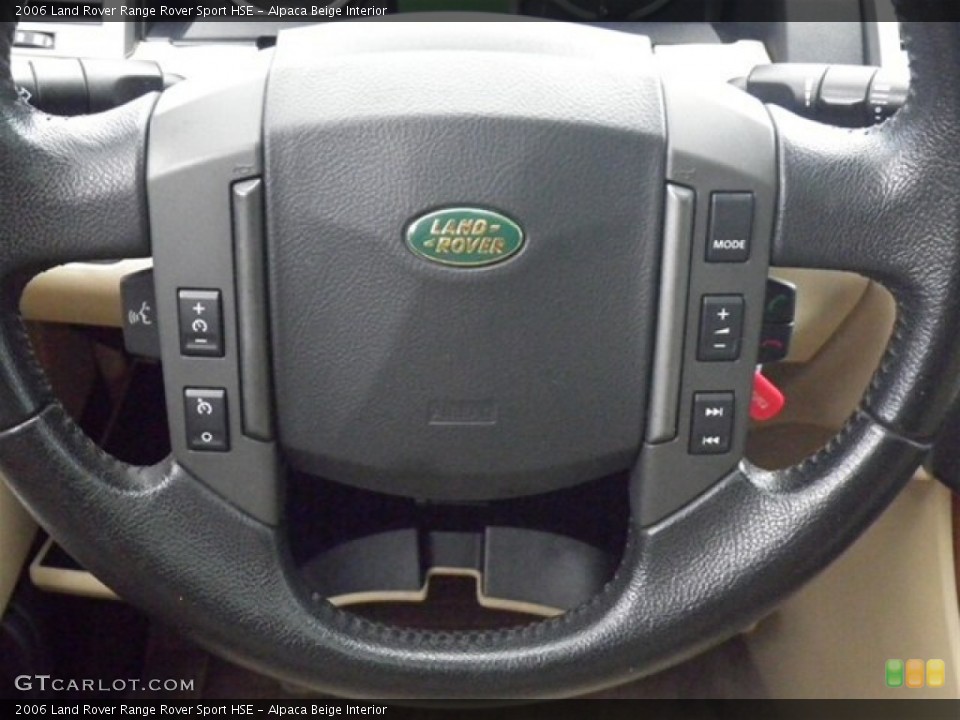 Alpaca Beige Interior Steering Wheel for the 2006 Land Rover Range Rover Sport HSE #70718090