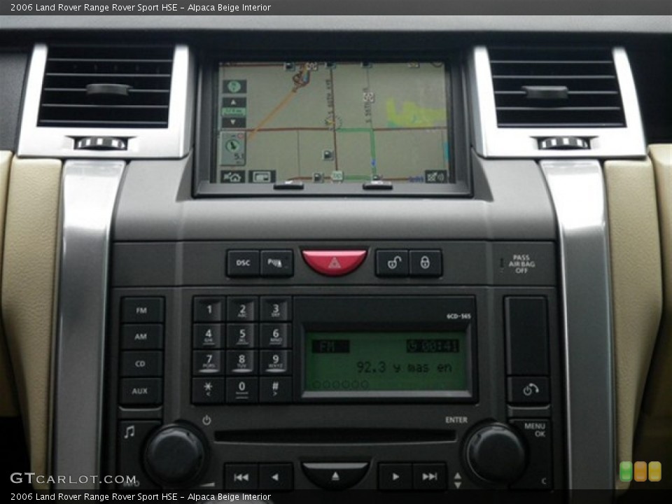 Alpaca Beige Interior Navigation for the 2006 Land Rover Range Rover Sport HSE #70718113