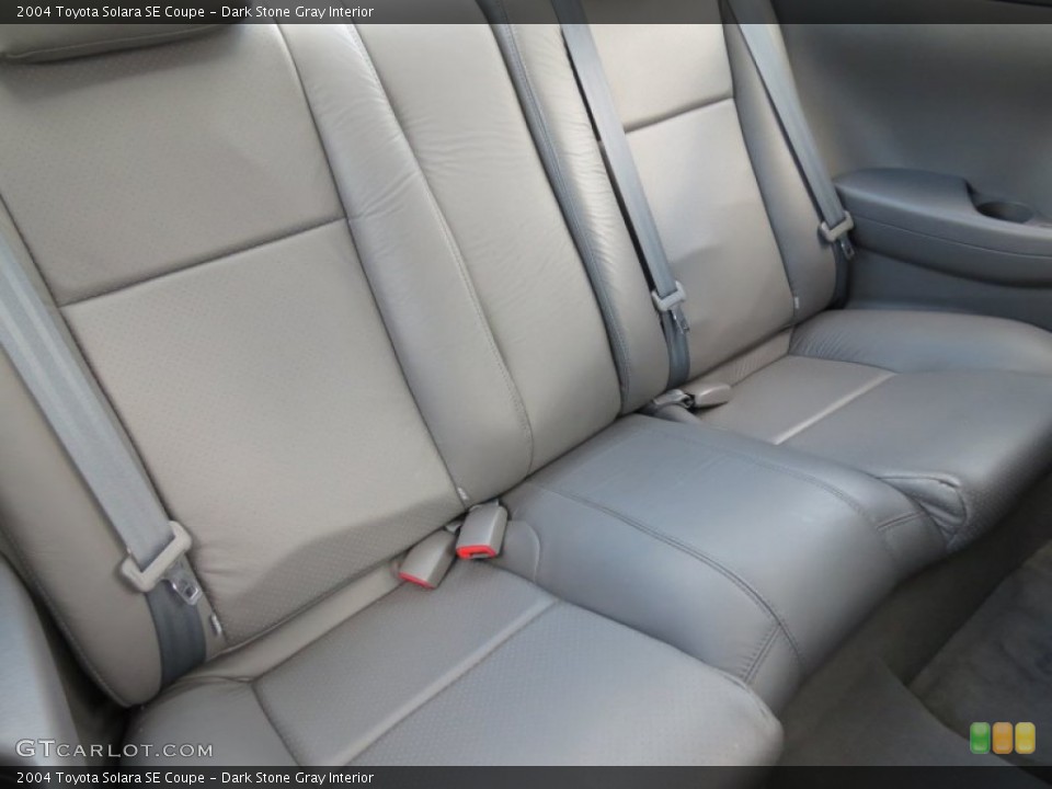 Dark Stone Gray Interior Rear Seat for the 2004 Toyota Solara SE Coupe #70721894