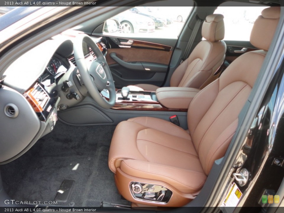Nougat Brown Interior Front Seat for the 2013 Audi A8 L 4.0T quattro #70724123