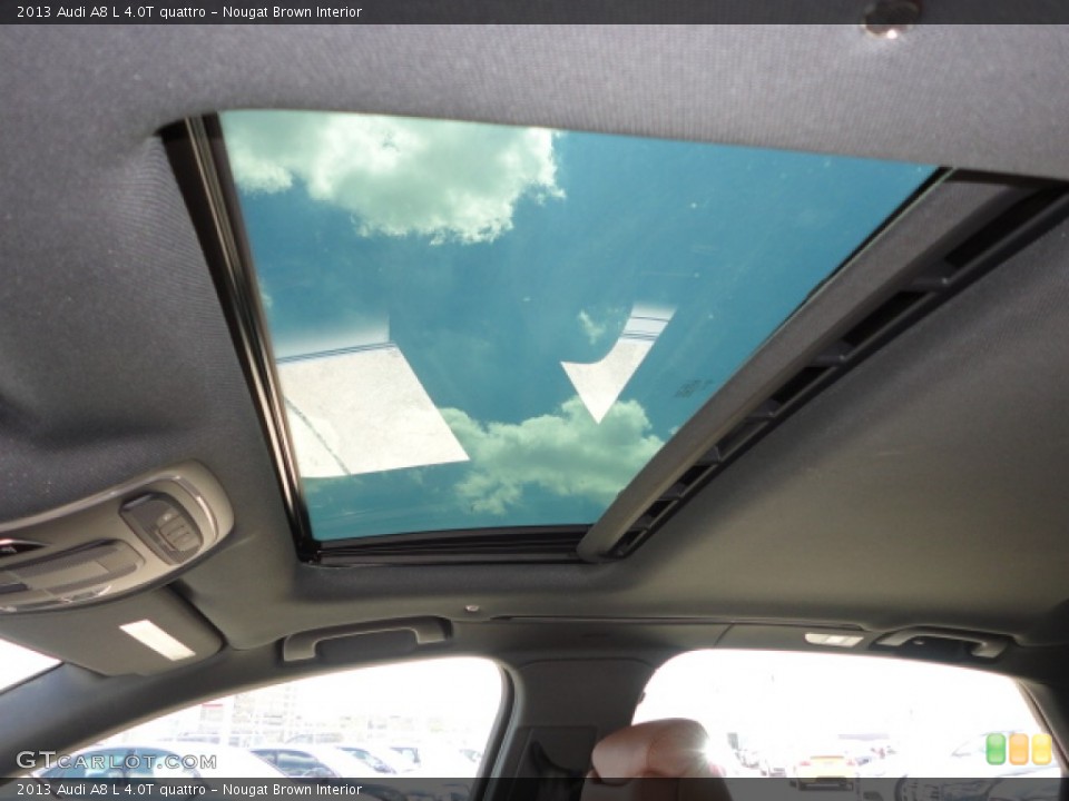 Nougat Brown Interior Sunroof for the 2013 Audi A8 L 4.0T quattro #70724150