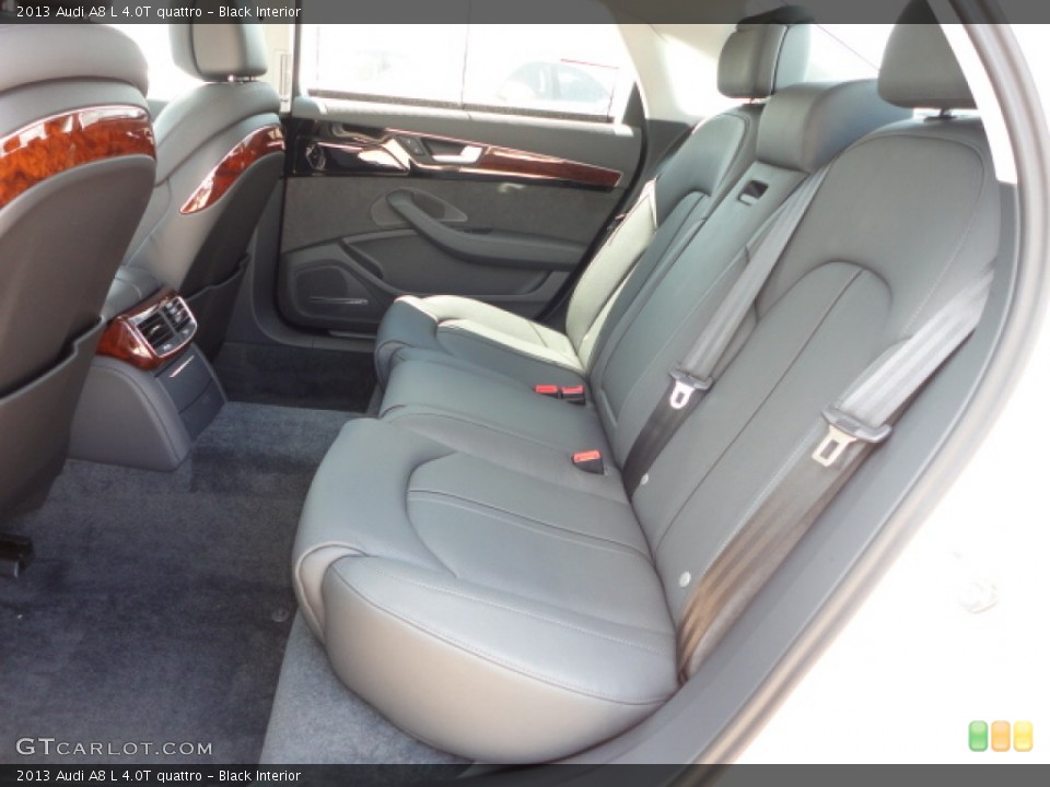 Black Interior Rear Seat for the 2013 Audi A8 L 4.0T quattro #70724231