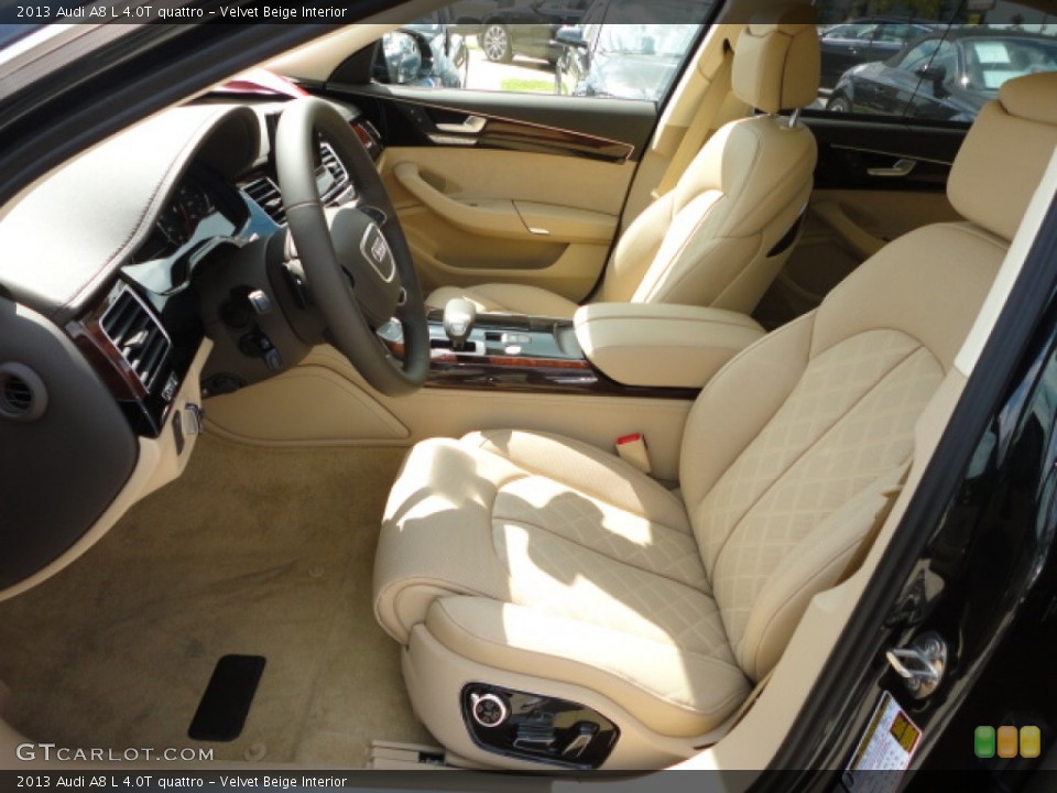 Velvet Beige Interior Front Seat for the 2013 Audi A8 L 4.0T quattro #70724417