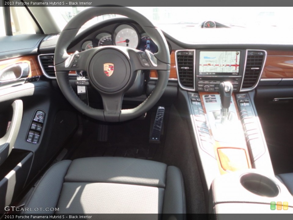 Black Interior Dashboard for the 2013 Porsche Panamera Hybrid S #70724534