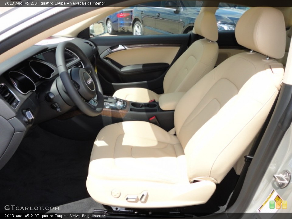 Velvet Beige Interior Front Seat for the 2013 Audi A5 2.0T quattro Coupe #70724813