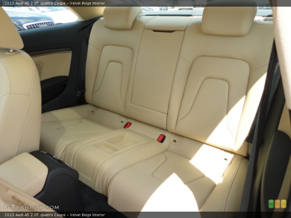 Velvet Beige Interior Rear Seat for the 2013 Audi A5 2.0T quattro Coupe #70724825