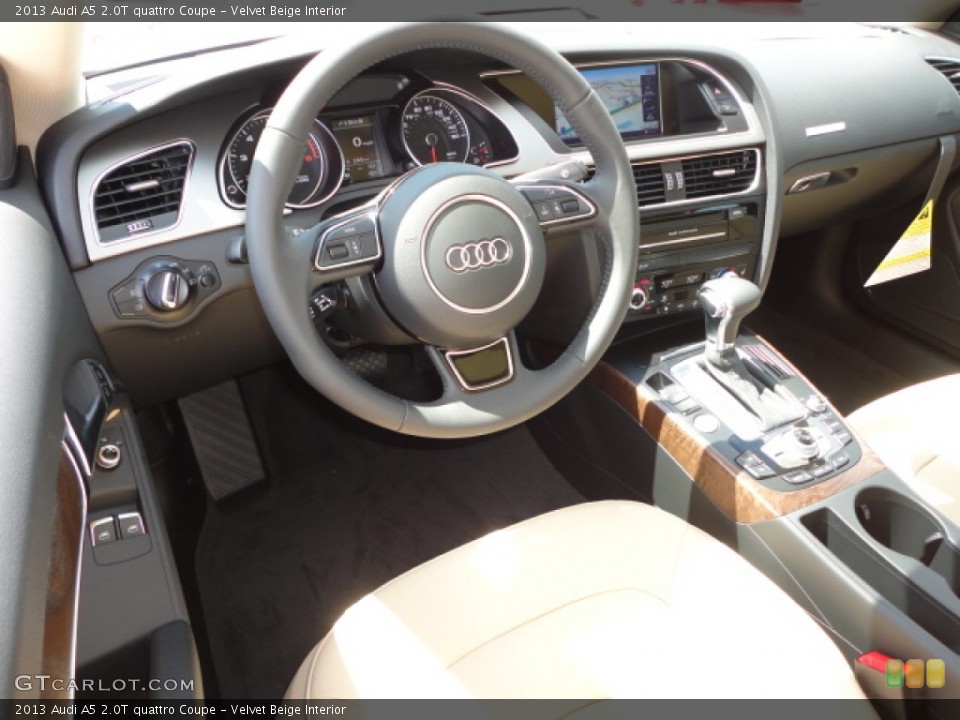 Velvet Beige Interior Prime Interior for the 2013 Audi A5 2.0T quattro Coupe #70724843