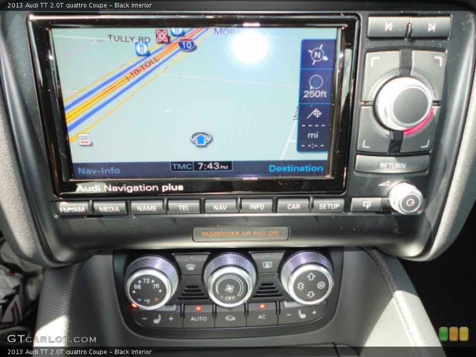 Black Interior Navigation for the 2013 Audi TT 2.0T quattro Coupe #70724951