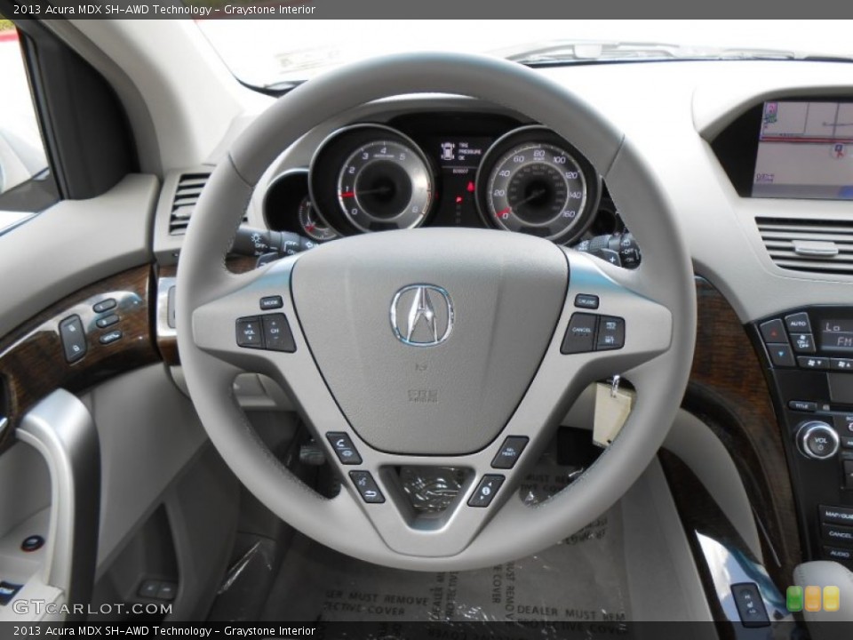 Graystone Interior Steering Wheel for the 2013 Acura MDX SH-AWD Technology #70725371