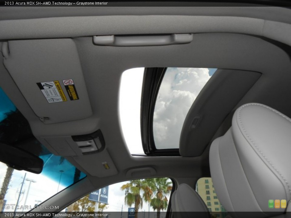 Graystone Interior Sunroof for the 2013 Acura MDX SH-AWD Technology #70725440