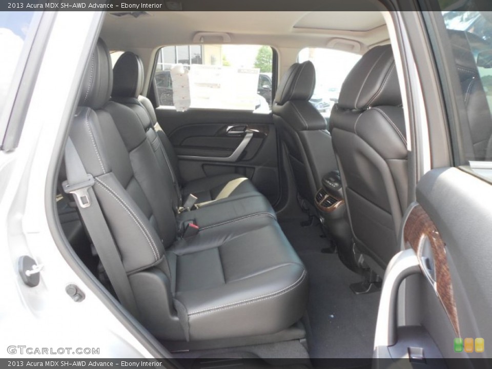 Ebony Interior Rear Seat for the 2013 Acura MDX SH-AWD Advance #70726064