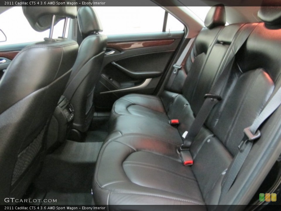 Ebony Interior Rear Seat for the 2011 Cadillac CTS 4 3.6 AWD Sport Wagon #70728203