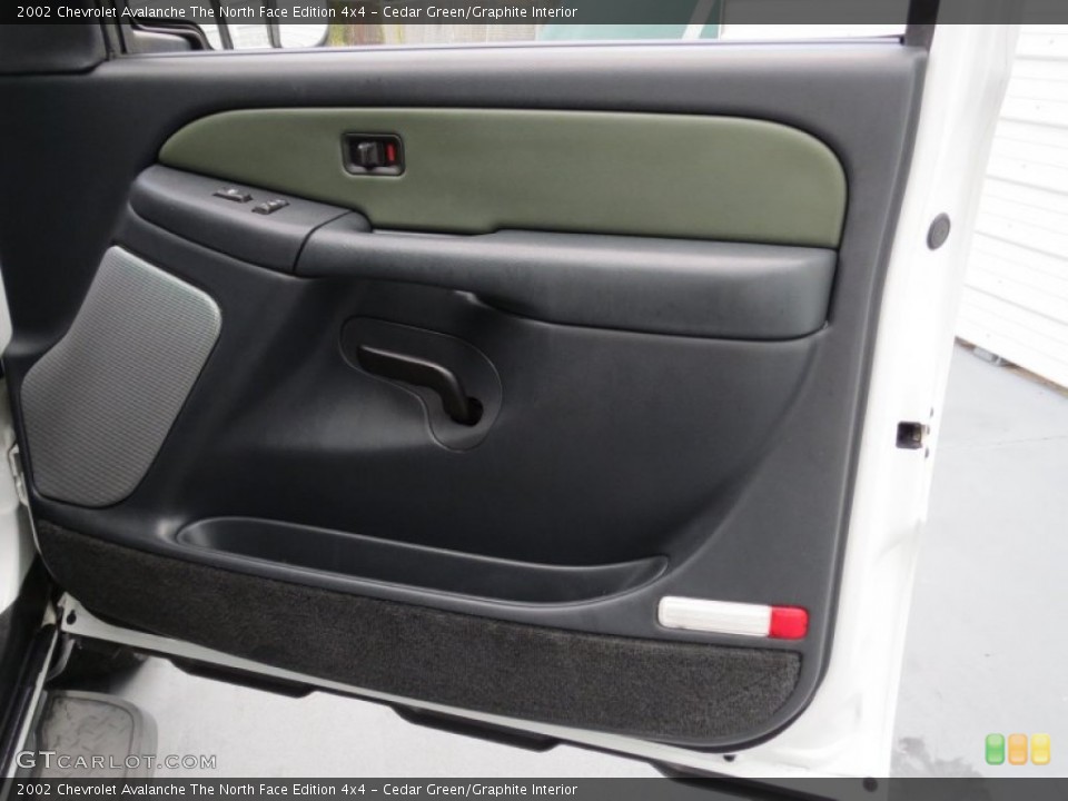 Cedar Green/Graphite Interior Door Panel for the 2002 Chevrolet Avalanche The North Face Edition 4x4 #70728497