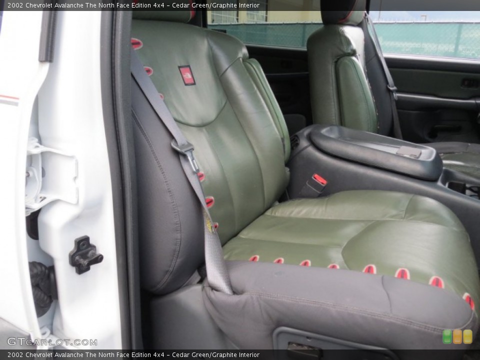 Cedar Green/Graphite Interior Front Seat for the 2002 Chevrolet Avalanche The North Face Edition 4x4 #70728515