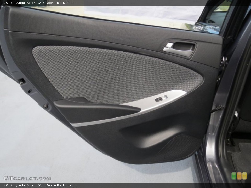 Black Interior Door Panel for the 2013 Hyundai Accent GS 5 Door #70729823