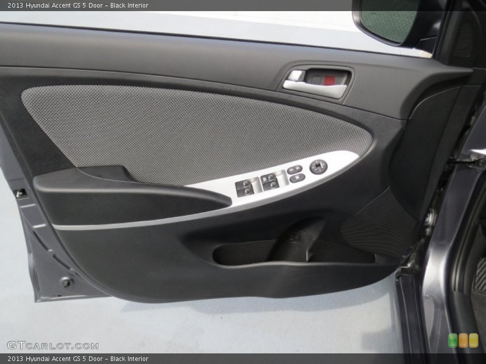 Black Interior Door Panel for the 2013 Hyundai Accent GS 5 Door #70729838
