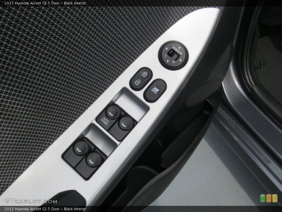 Black Interior Controls for the 2013 Hyundai Accent GS 5 Door #70729847