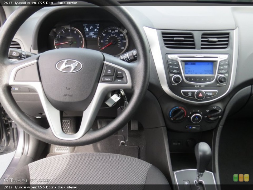 Black Interior Dashboard for the 2013 Hyundai Accent GS 5 Door #70729877