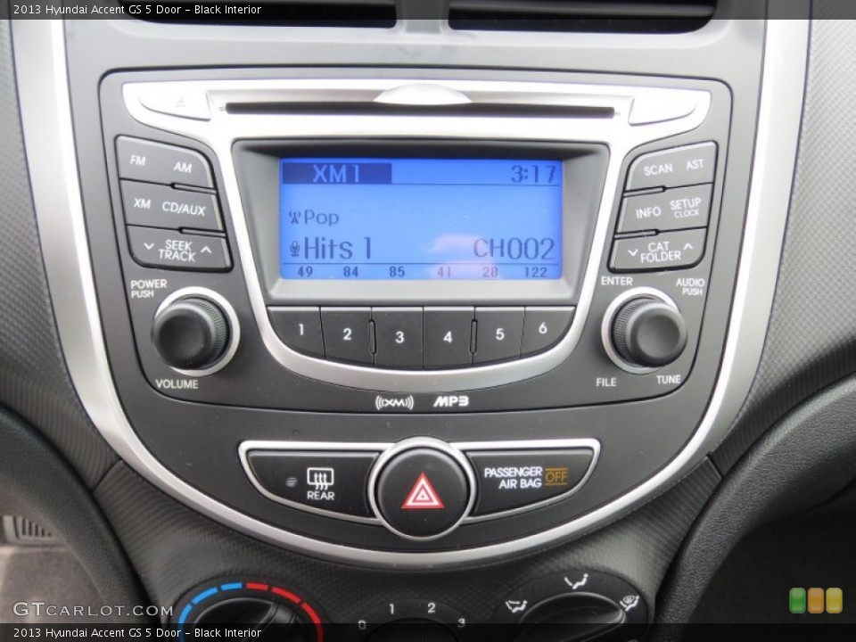 Black Interior Audio System for the 2013 Hyundai Accent GS 5 Door #70729895